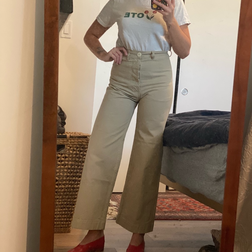 Jesse Kamm Sailor Pants Khaki Size 2